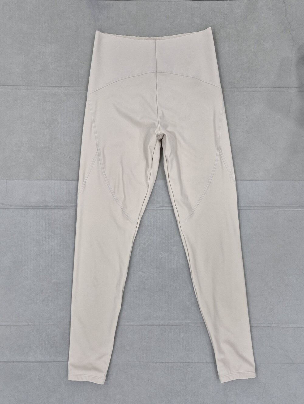 Oysho leggings women's medium cream stretch athletic yoga pants